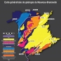 Carte généralisée de géologie du Nouveau-Brunswick