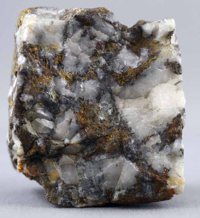 Colour image of brown and white rock