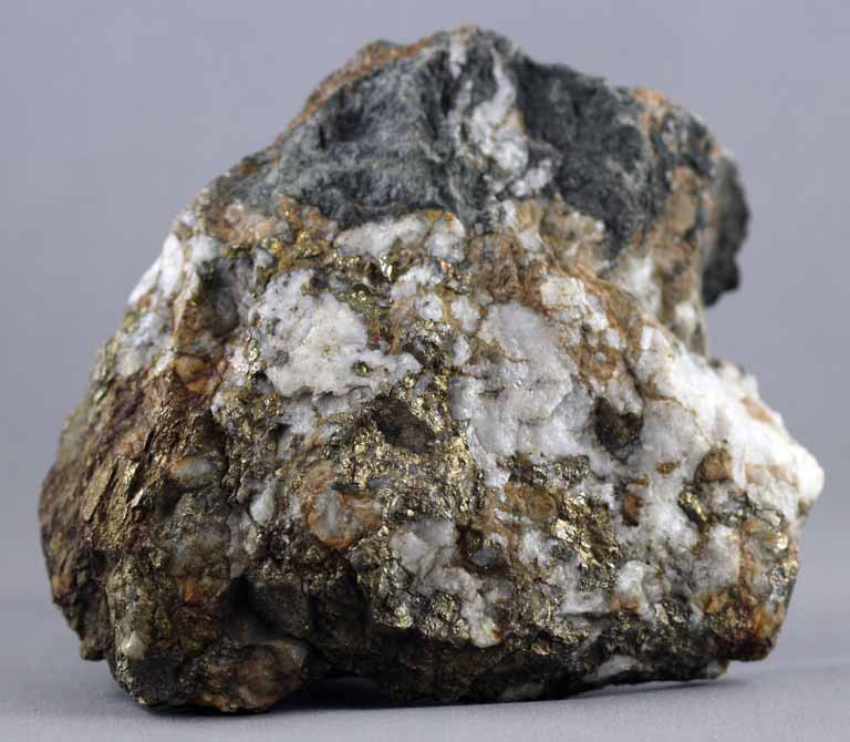 Colour image of brown and white rock