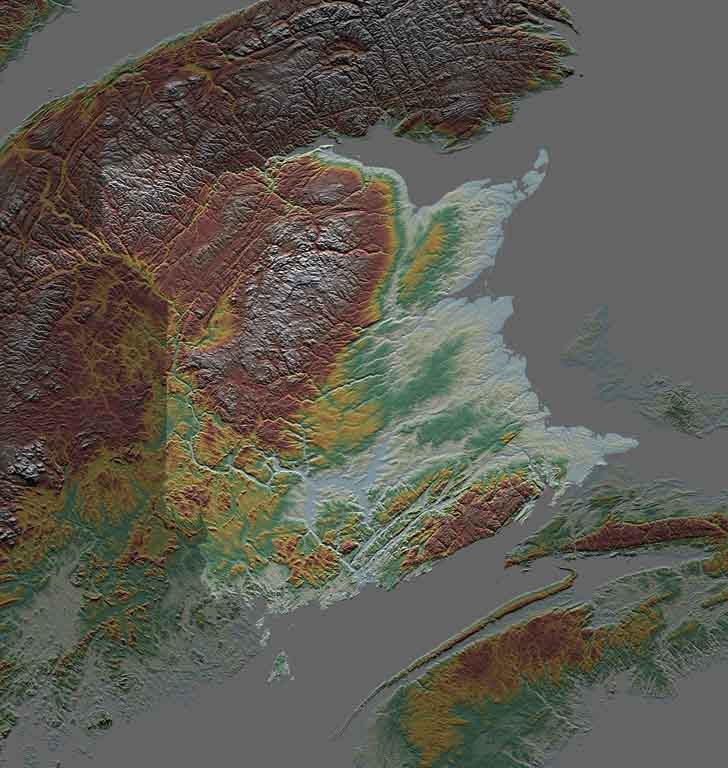 Carte généralisée de géologie du Nouveau-Brunswick